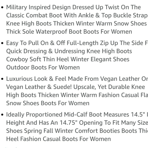 Knee High Military Style Combat Boots 6.5 - Picture 2 of 12